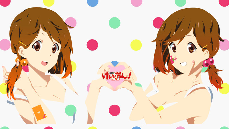 Anime girl with heart hands