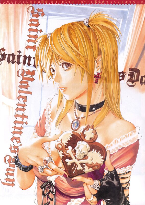 anime girl with heart pendant