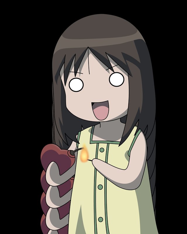 Anime Girl with Heart — Yellow, Surprised