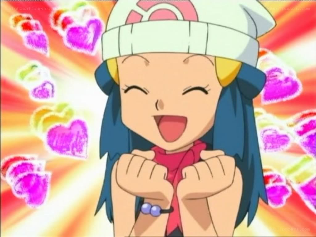 anime girl with hearts