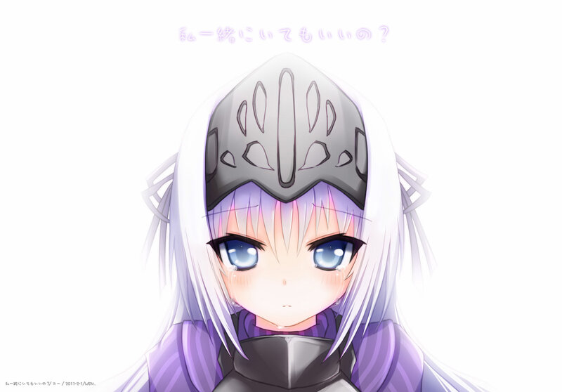 anime girl with helmet