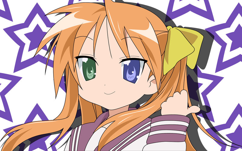 anime girl with heterochromia