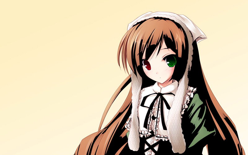 anime girl with heterochromia