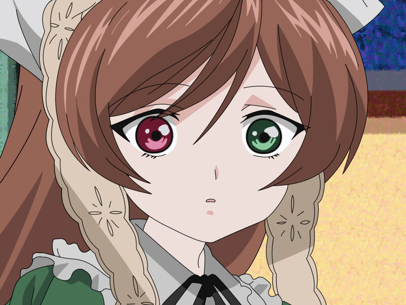 anime girl with heterochromia