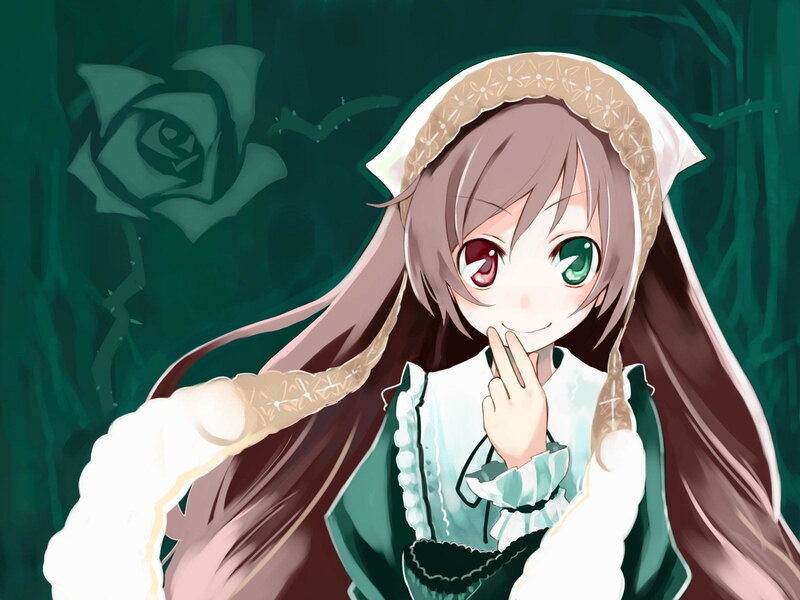 Anime girl with heterochromia