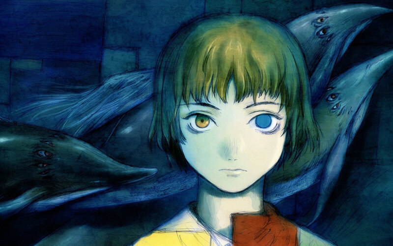 anime girl with heterochromia