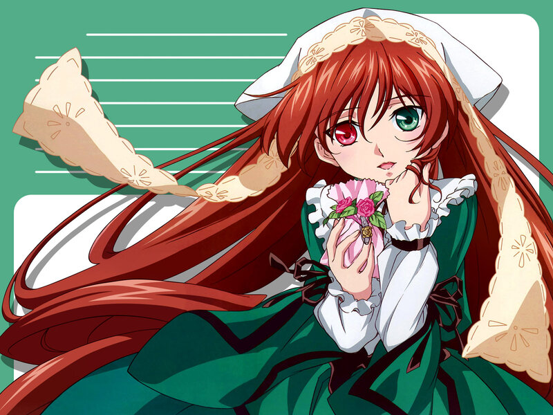 anime girl with heterochromia