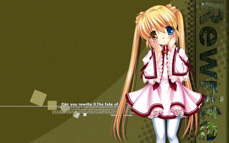 anime girl with heterochromia
