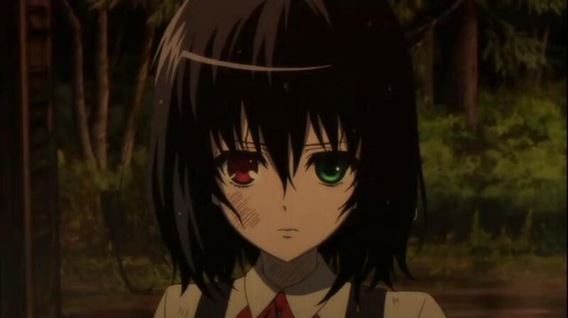 anime girl with heterochromia