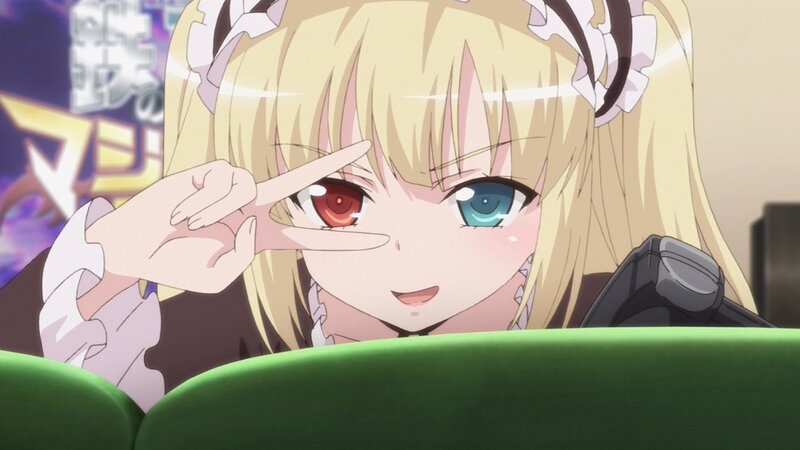 anime girl with heterochromia