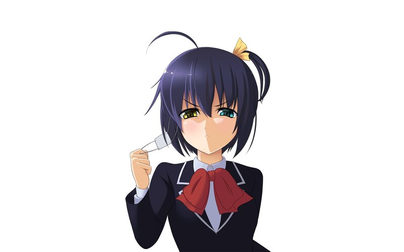 anime girl with heterochromia