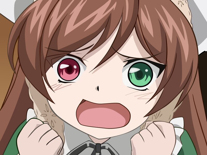 Anime Girl with Heterochromia — Brown