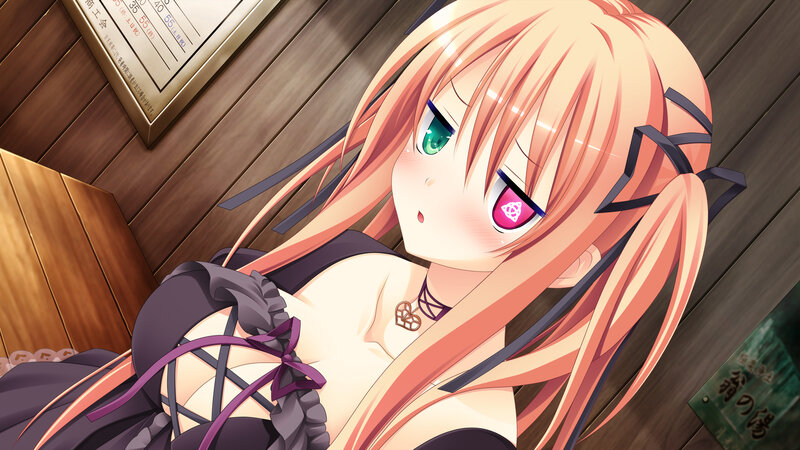 Anime Girl with Heterochromia — Pink