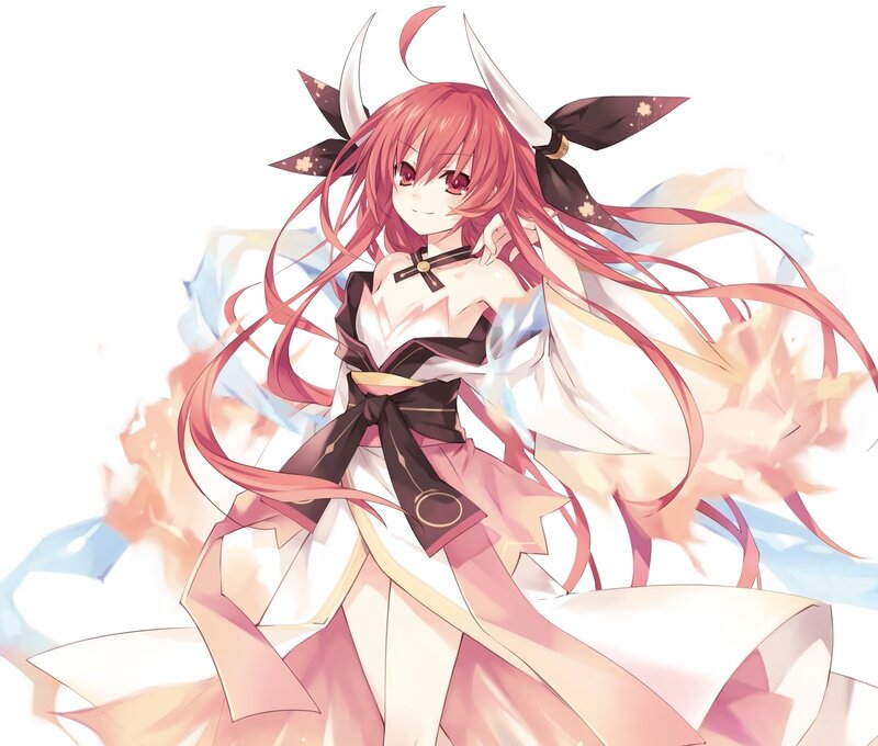 anime girl with horns