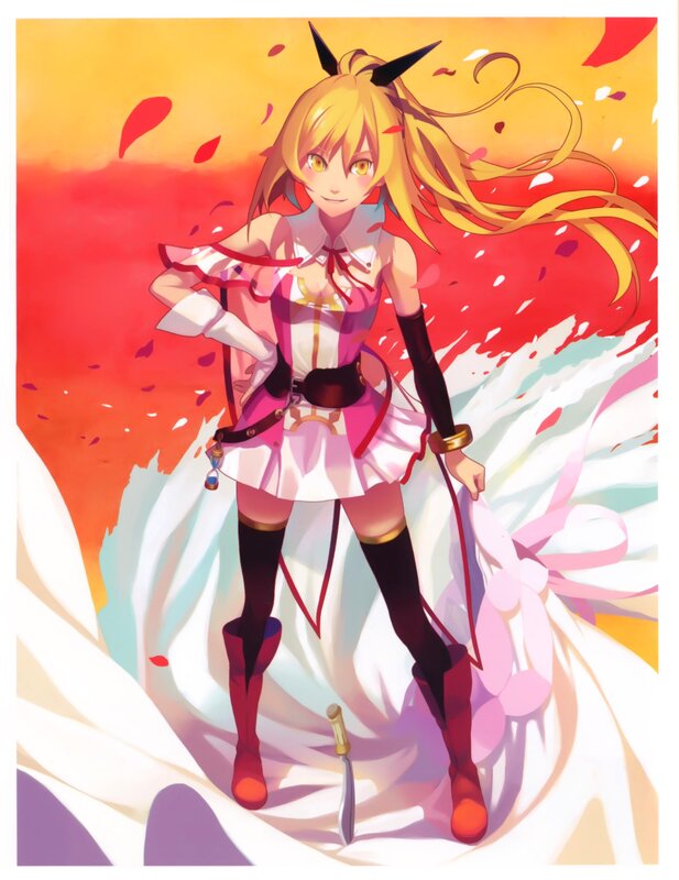 Anime girl with horns and sword
