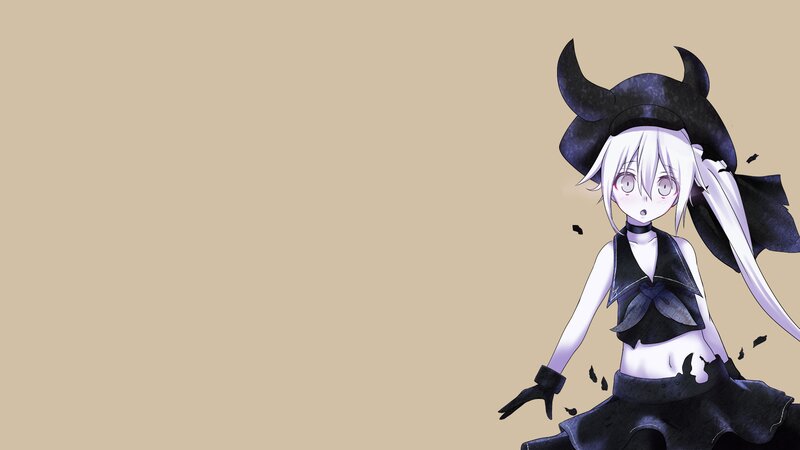 Anime Girl with Horns — Beige
