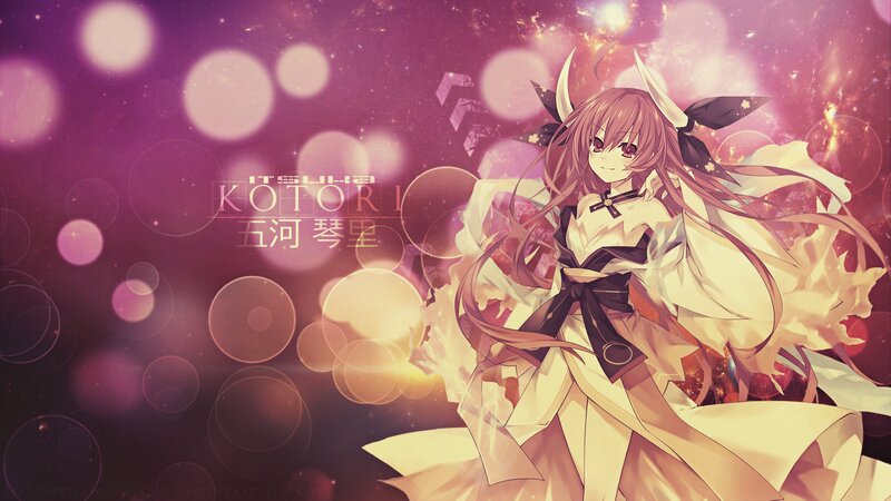 Anime Girl with Horns — Purple, Dramatic, Long Hair