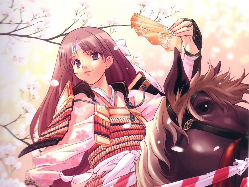 Anime Girl with Horse
