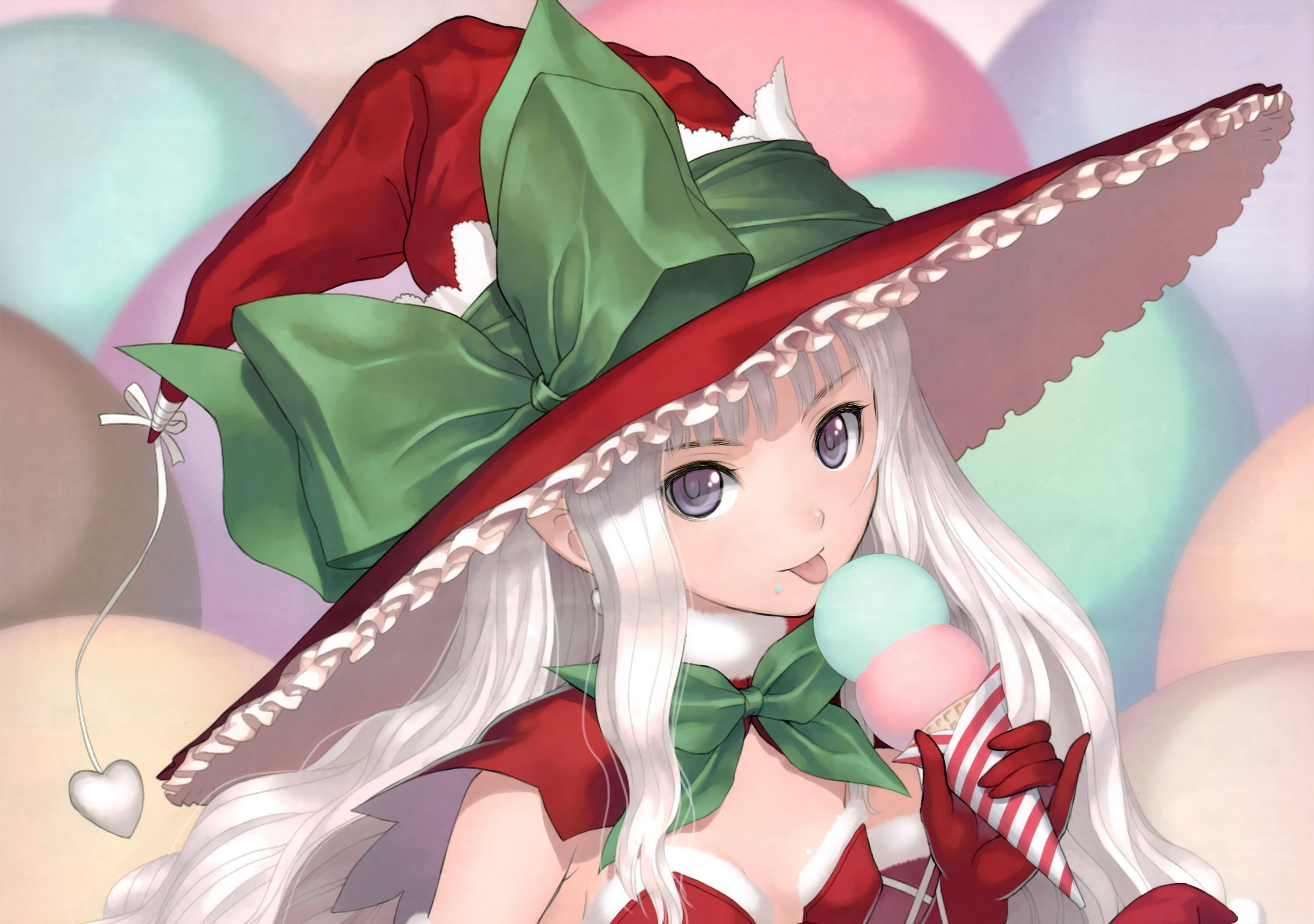 anime girl with ice cream
