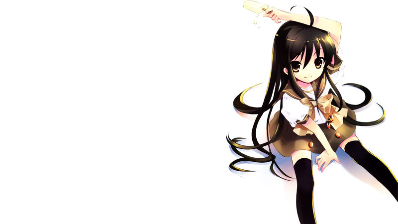 anime girl with ice cream