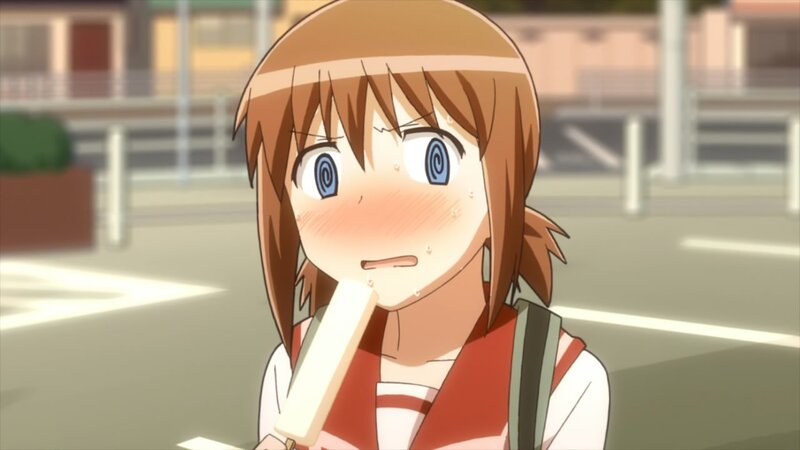 anime girl with ice cream