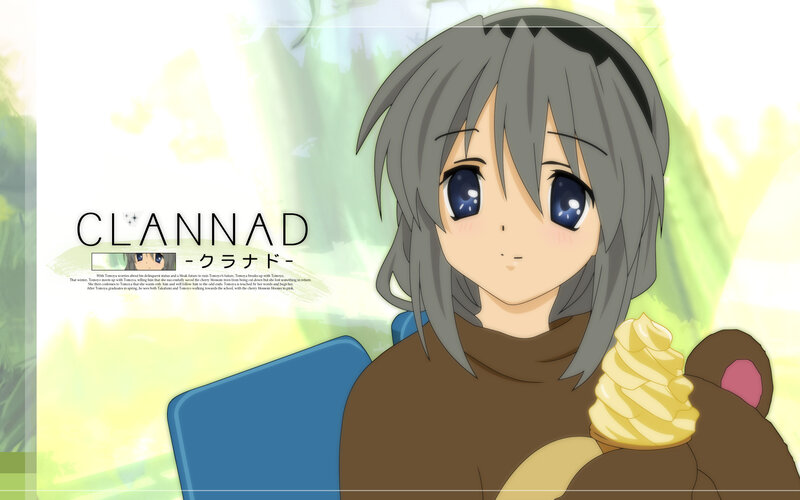 Anime girl with ice cream