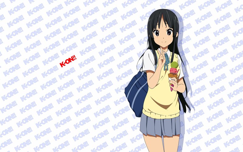 anime girl with ice cream