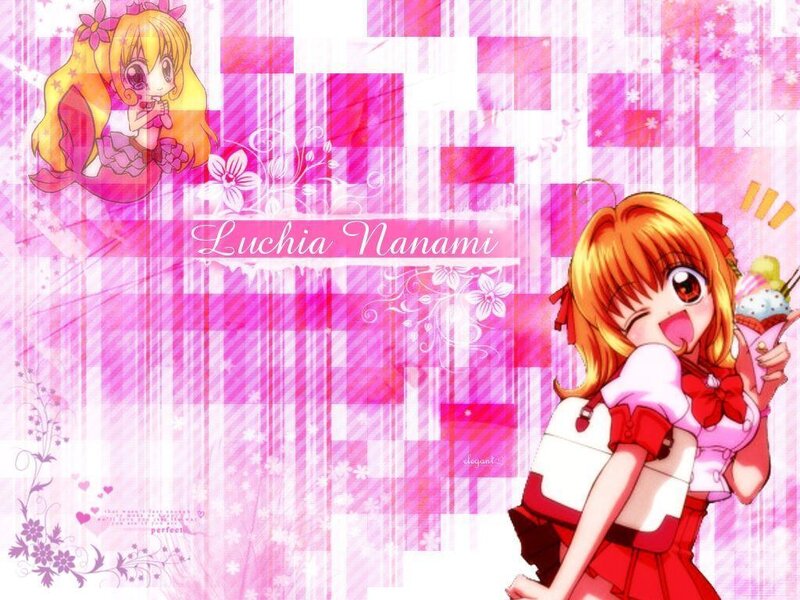 Anime Girl with Ice Cream — Pink