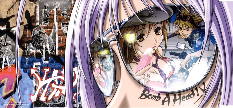 Anime Girl with Ice Cream — Purple