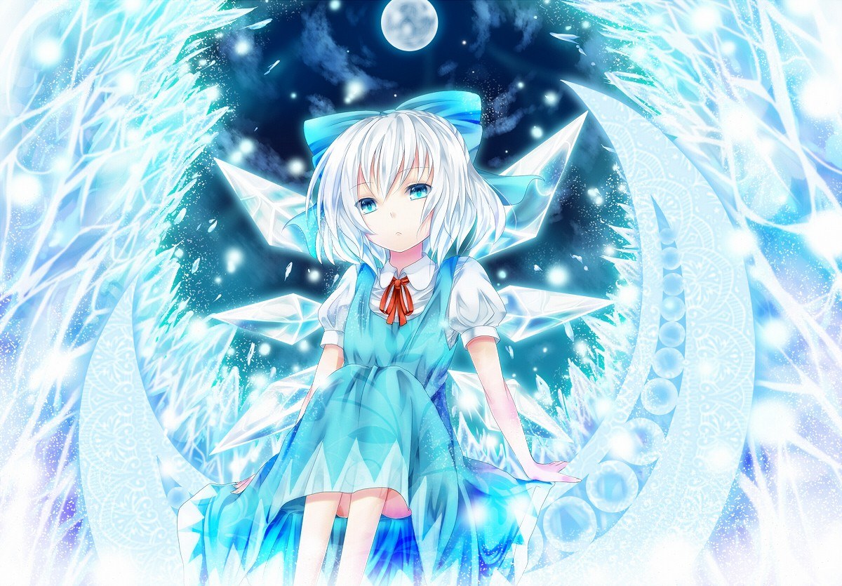 anime girl with ice magic
