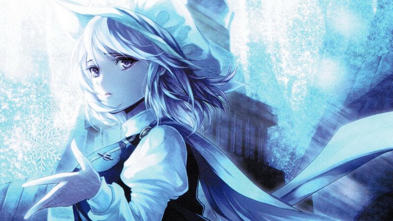 anime girl with ice powers
