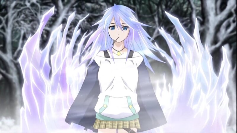 anime girl with ice powers