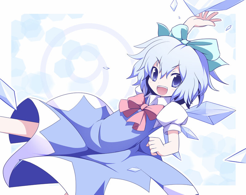 anime girl with ice powers