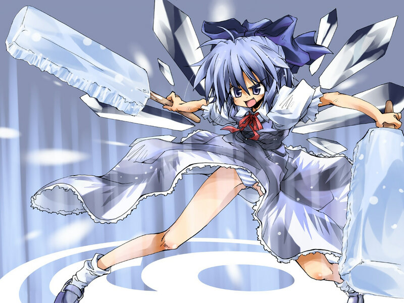 anime girl with ice powers
