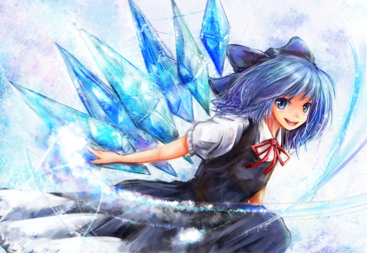 anime girl with ice powers