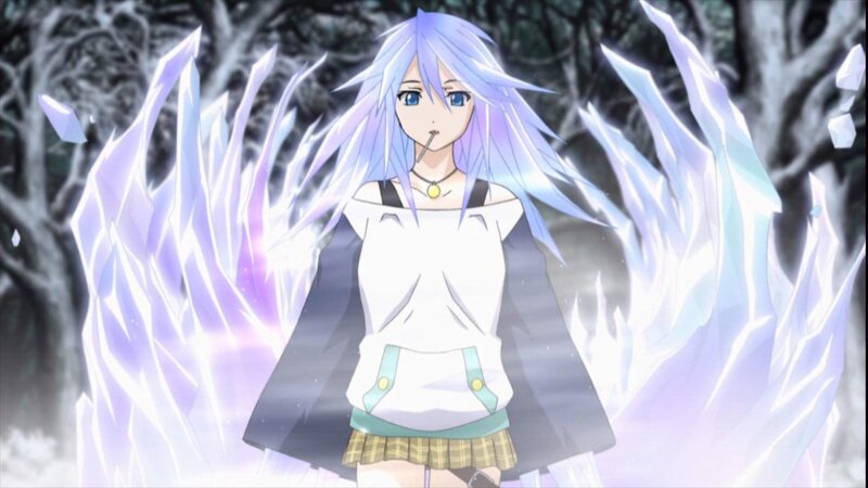 Anime Girl with Ice Powers — White