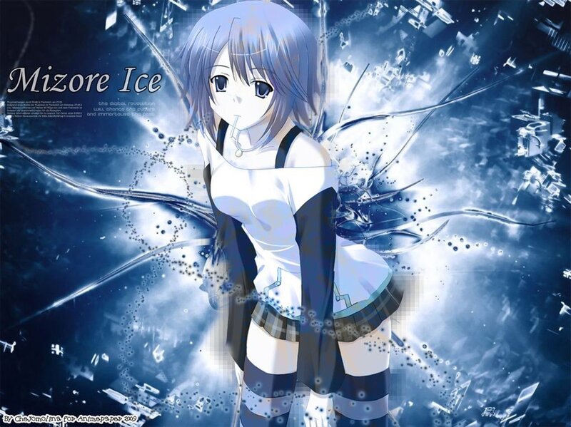 Anime Girl with Ice Wings — Blue, Dramatic