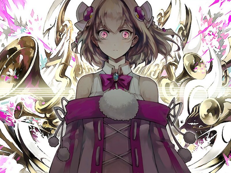 Anime Girl with Instruments — Purple