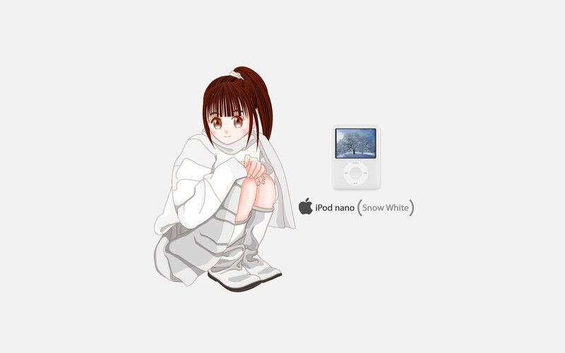 anime girl with ipod nano