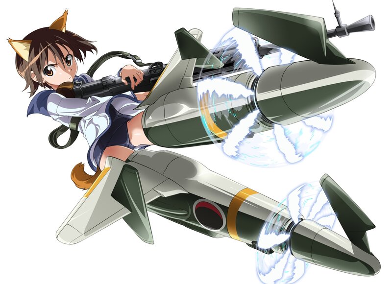 anime girl with jetpacks