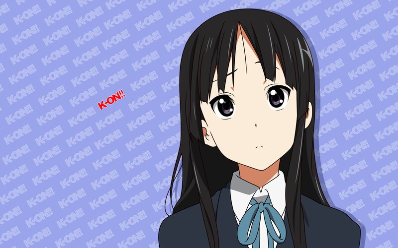 anime girl with K-ON!! text
