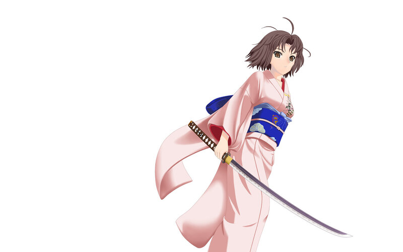 anime girl with katana