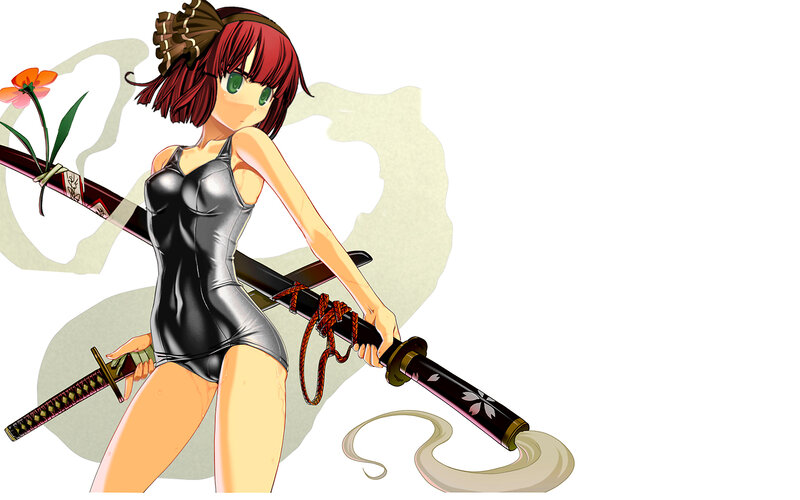 anime girl with katana