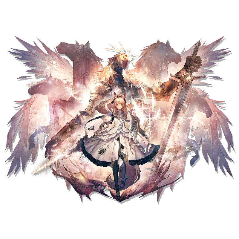 Anime Girl with Knight