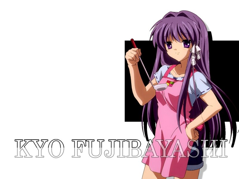 Anime Girl with Ladle — Purple