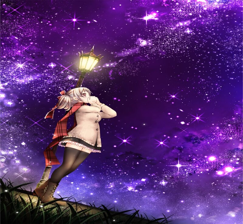 Anime Girl with Lamp
