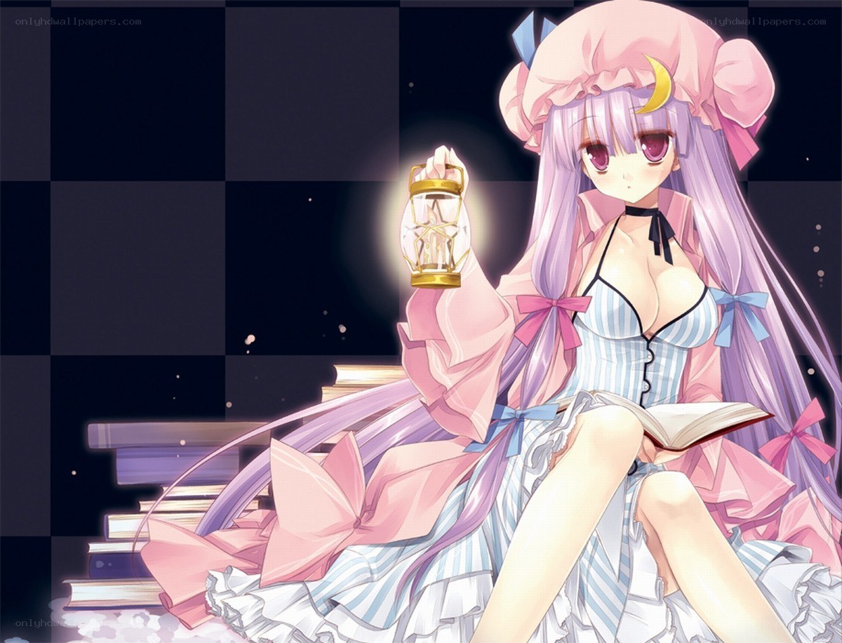 Anime girl with lantern