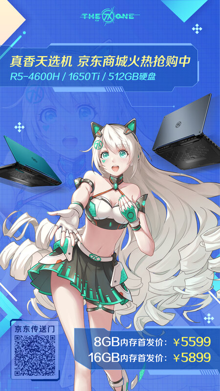 Anime Girl with Laptops
