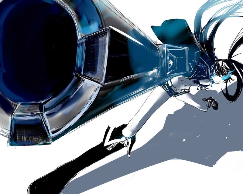 anime girl with large gun