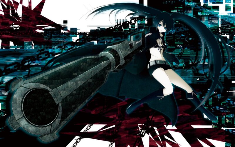 anime girl with large gun